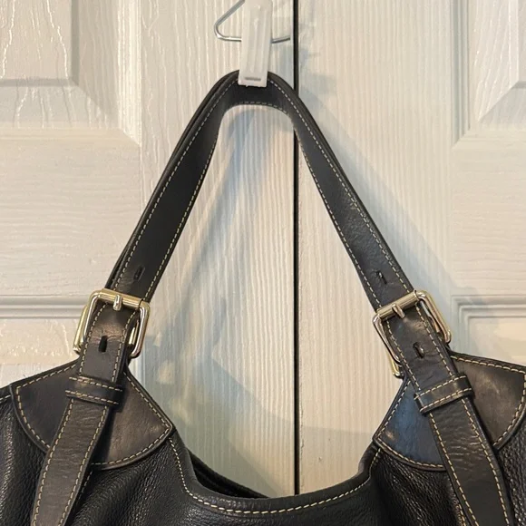 Dooney & Bourke Leather Large Black Handbag Tote Purse - Picture 7 of 11